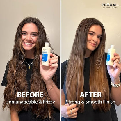 Brazilian Keratin Treatment Blowout Complex - PROHALL SELECT ONE 10.1oz/300ml - Formaldehyde Free Keratin Hair Treatment at Home - Queratina Brasileña Keratina Para Alisar el Pelo Sin Formol