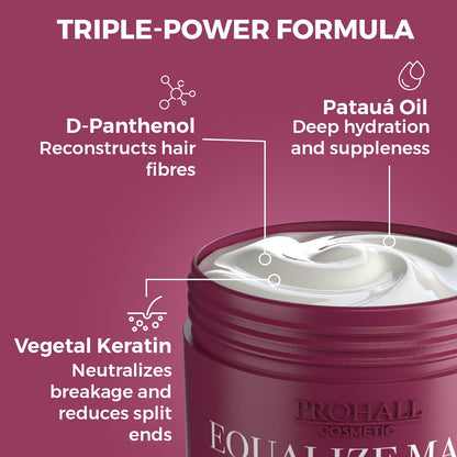 PH Stabilizing Equalize Hair Mask for Damaged Hair-Deep Conditioning Hair Mask Treatment for Color, Keratin Treated & Bleached Blonde Hair-Neutralize Toxic Chemical & Balance PH Level-Prohall Cosmetic