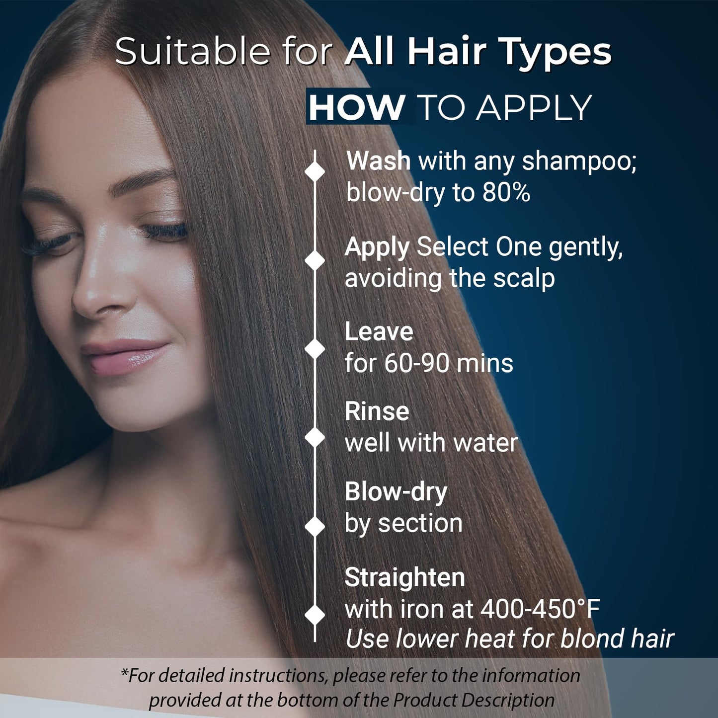 Brazilian Keratin Treatment Blowout Complex - PROHALL SELECT ONE 10.1oz/300ml - Formaldehyde Free Keratin Hair Treatment at Home - Queratina Brasileña Keratina Para Alisar el Pelo Sin Formol