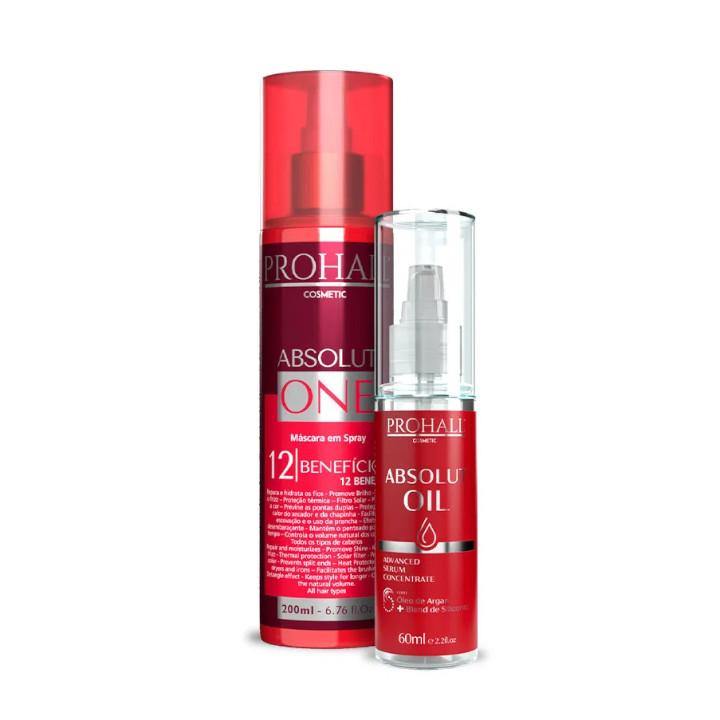 Kit Prohall Absolut One 6.76 oz + Absolut Oil 2.02 oz - Prohall Cosmetic